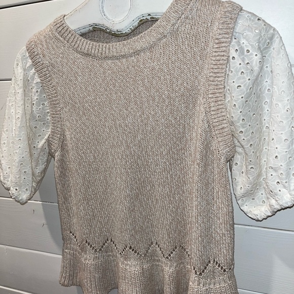 🤍DESIGN HISTORY Puff Sleeve Knit Top – Size S - Picture 3 of 7